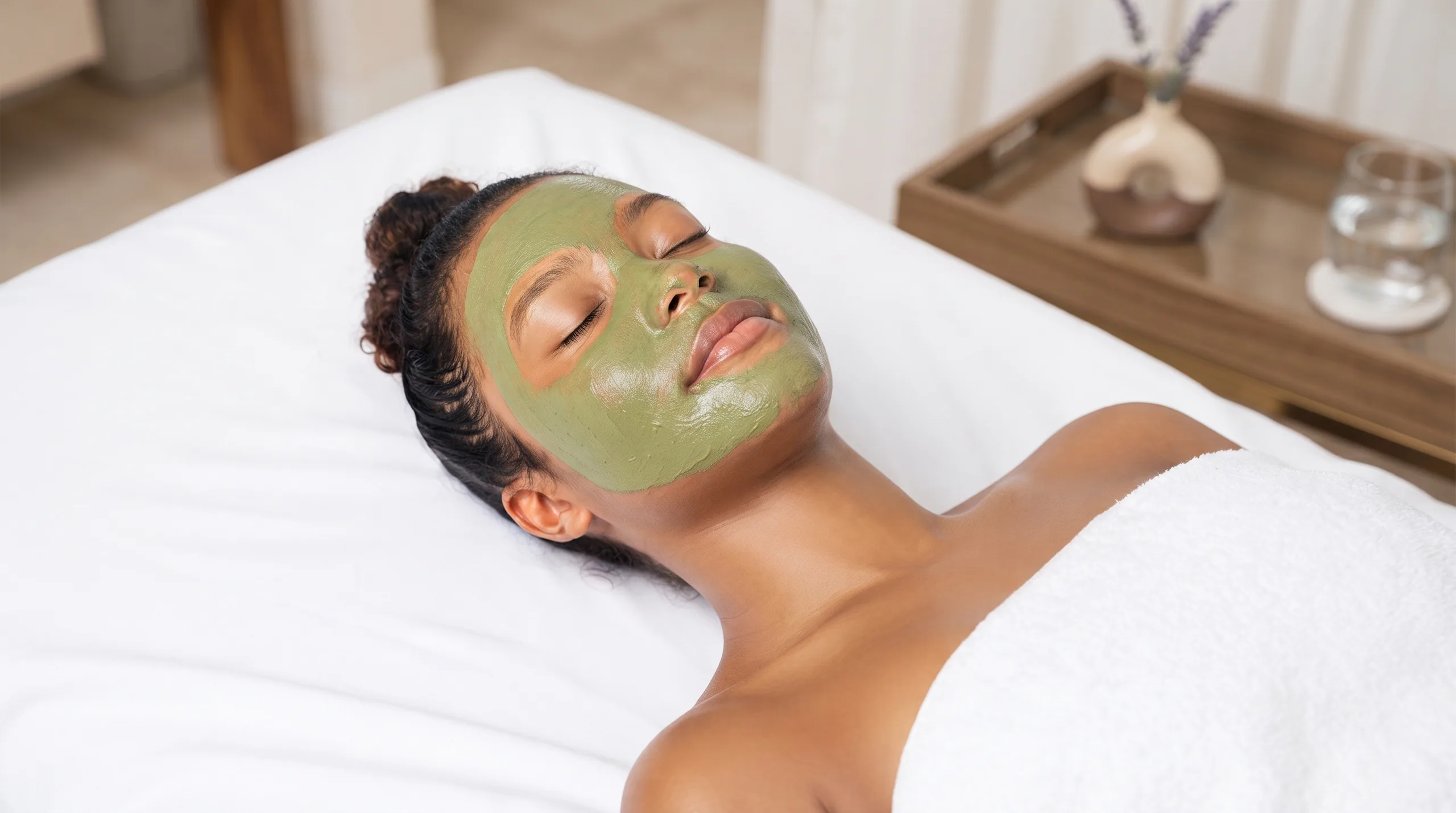Facial treatment at Lavender Studio