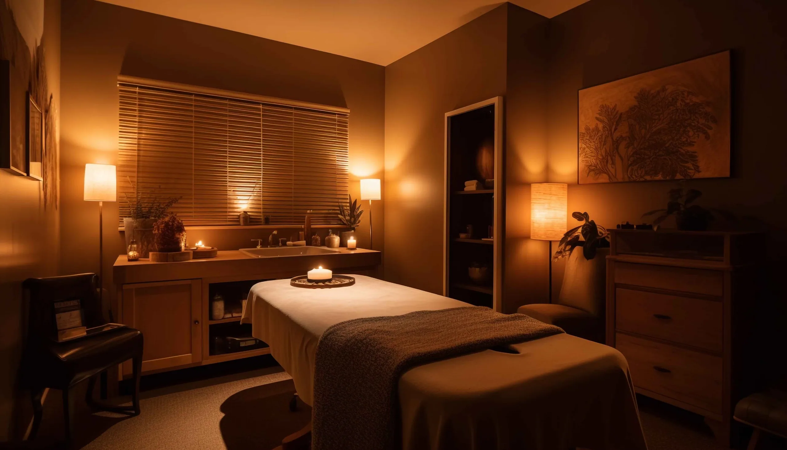 Treatment room at Lavender Studio in Bassonia, Johannesburg South